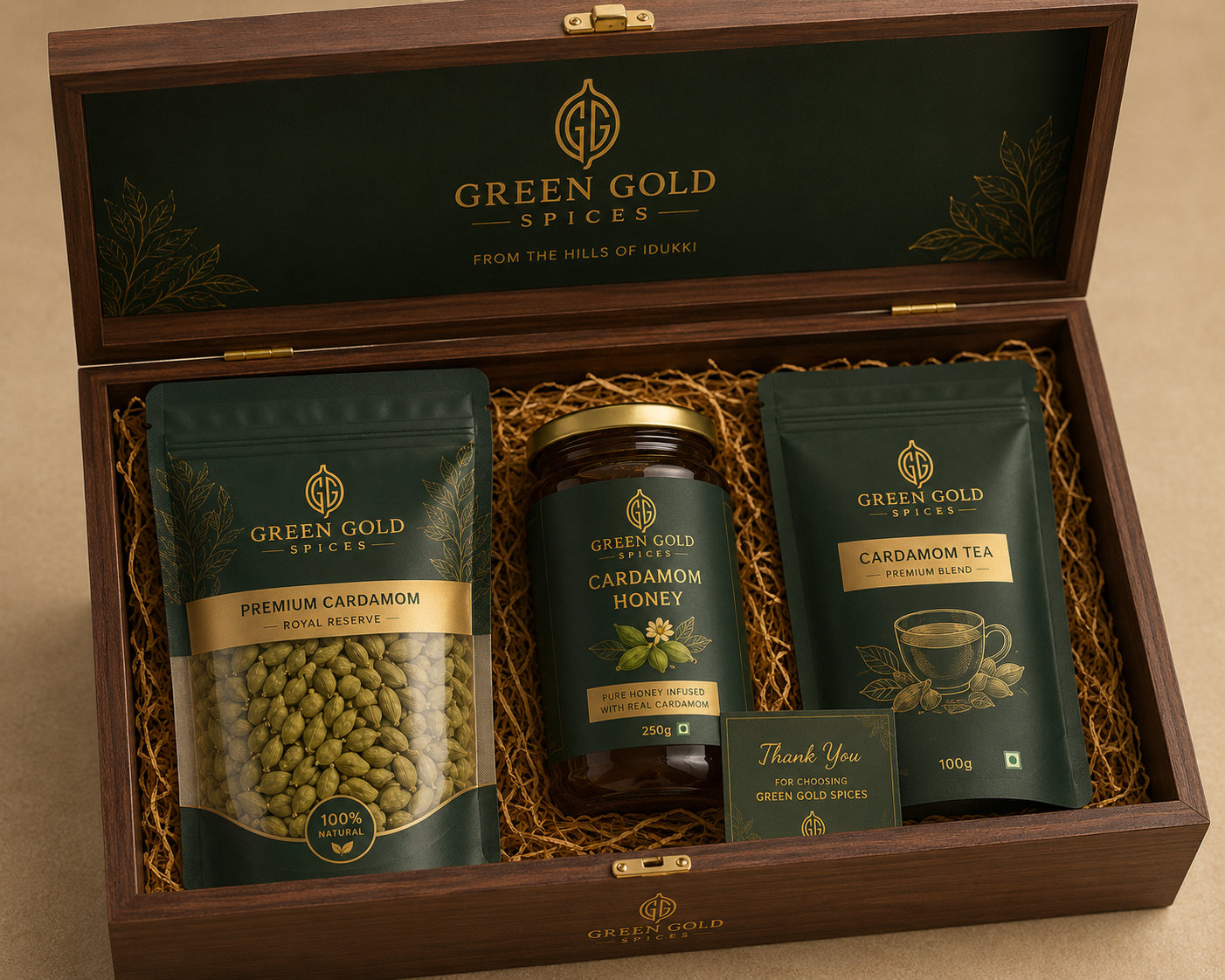 Green Gold Gift Box